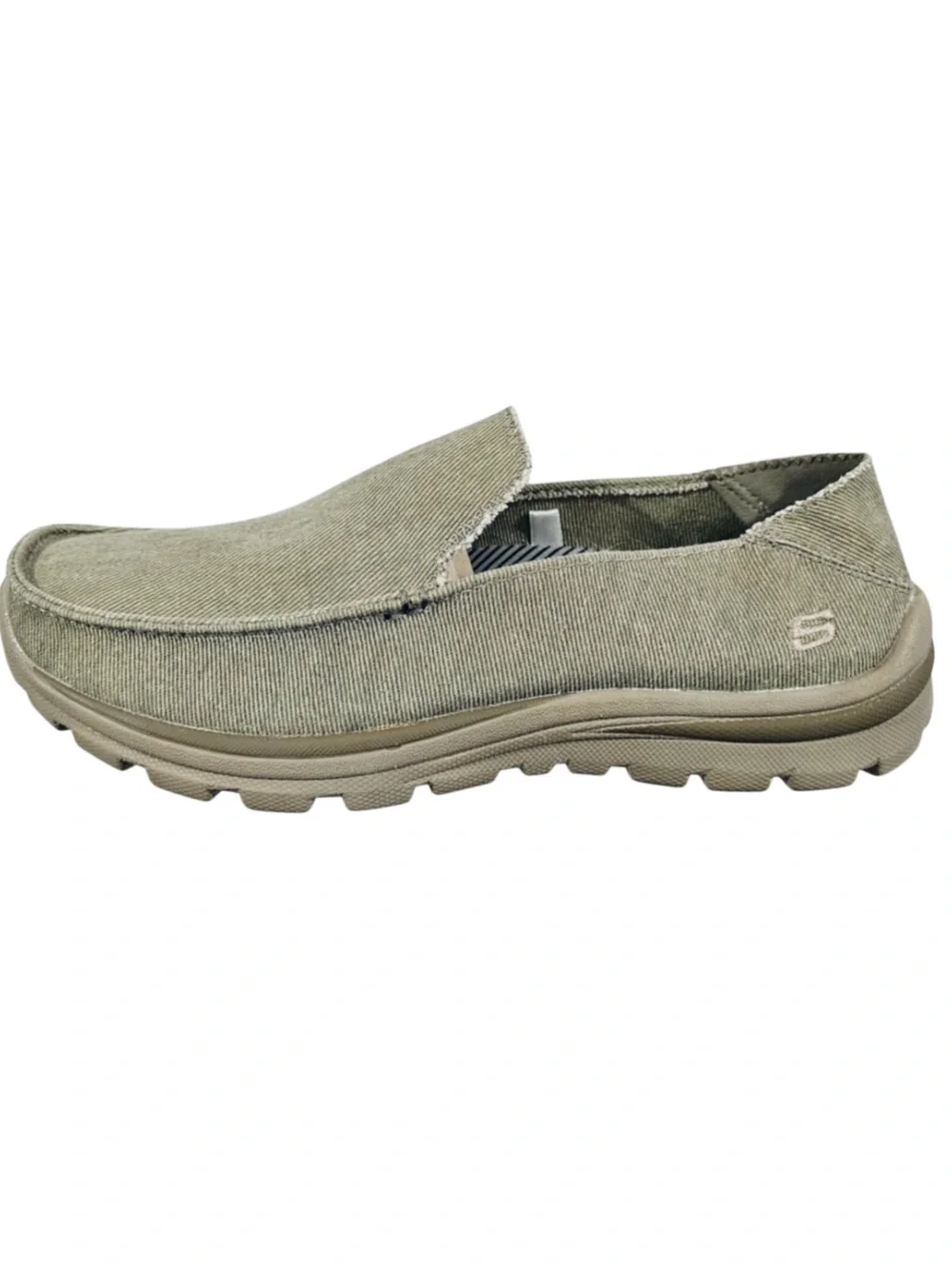 Skechers Men's Casual Slip-On Khaki Loafer Sz 9